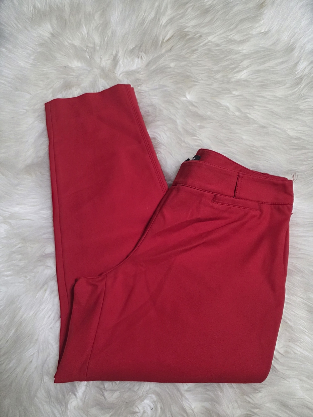 White House Black Market Slim Ankle Pants in Red